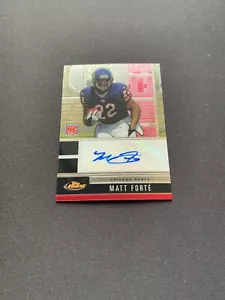 2008 Topps Finest Rookie Auto Matt Forte #114 Auto RC - Picture 1 of 2