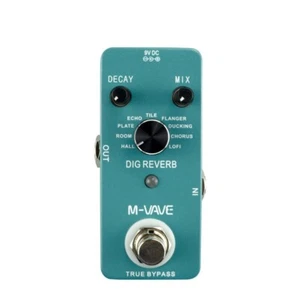 DIG REVERB Digital Reverb Electric Guitar Effects Pedal with 9 Reverb Mode - Picture 1 of 5