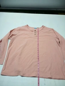 Comfort Corner Womens Peach Sweatshirt Long Sleeve Crew Neck Large  - Picture 1 of 4