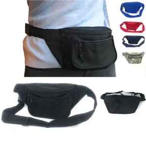 Fanny Pack Waist Purse Travel Pouch Money Passport ID Belt Bag Pocket Zipper 48" - Picture 1 of 23