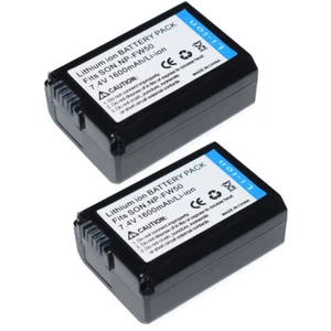 2 pack NP-FW50 FW50 Battery For Sony NEX-3 NEX-5 NEX-6 Alpha A33 A35 A55 5HB - Picture 1 of 8