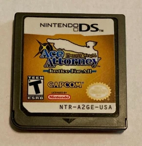 Phoenix Wright Ace Attorney Justice For All - Nintendo DS Game CARTRIDGE ONLY - Picture 1 of 2