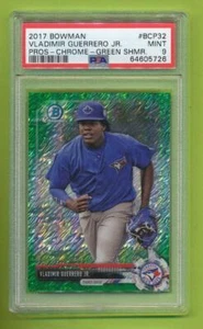 2017 Bowman Chrome Green Shimmer Vladimir Guerrero (BCP32) Jays #/99 PSA 9 - Picture 1 of 1