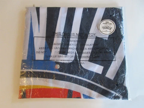 Oklahoma City Thunder Team Flag NBA Basketball OKC Blue Orange New Large Cover