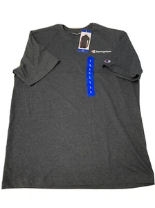Champion Granite Grey Mens T-Shirt Cotton/Poly NEW S/S NEW Logo Tee LARGE  L - Picture 1 of 12
