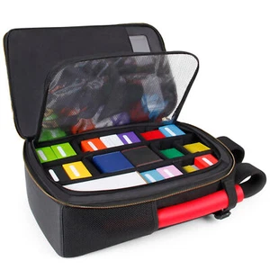 Mochila ENHANCE MTG para cajas de mazo, tarjetas de manga, alfombra de juego (negra) - Imagen 1 de 9