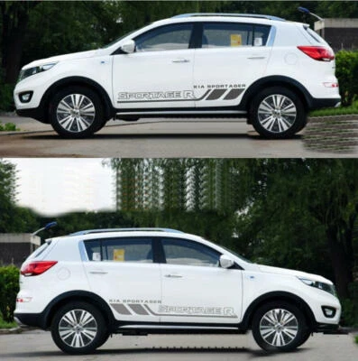 2 X Pegatinas Coche Calcomanía Lateral Para KIA SPORTAGER Falda Lateral Rayas Película Vinilo Foto 1 de 4