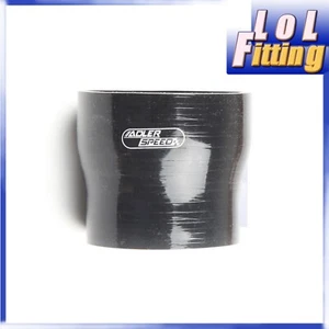 4Ply 2.5" To 2'' inch Straight Reducer Silicone Hose Coupler Pipe Black - Picture 1 of 8