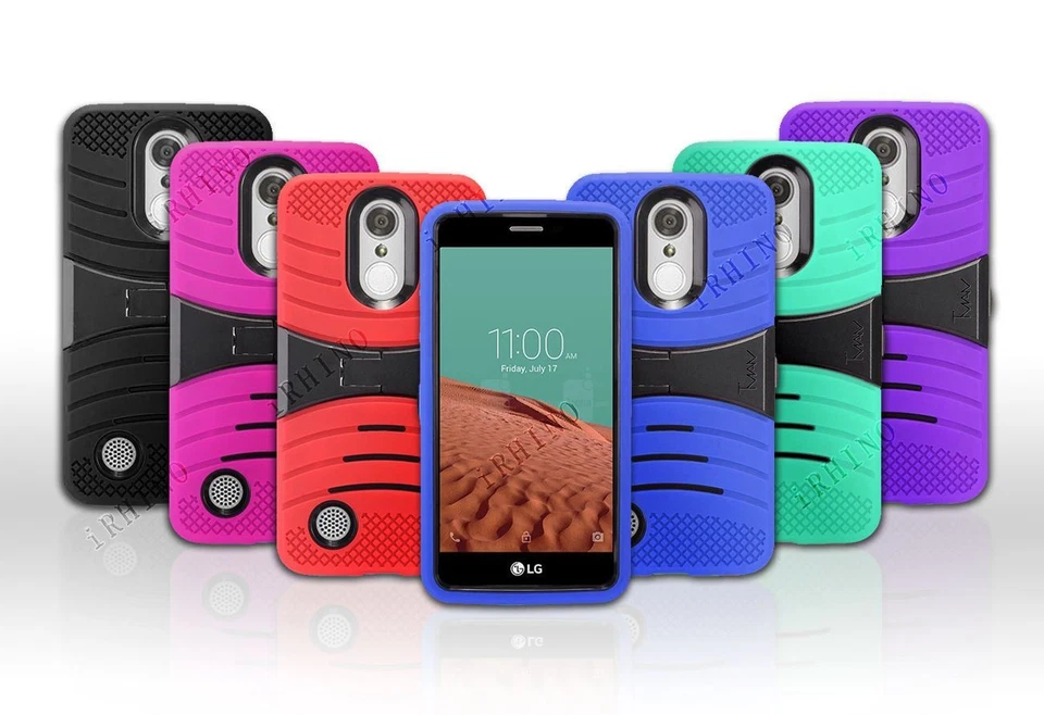 Funda híbrida resistente con armadura para Straight Talk LG Grace (LG L59BL) Foto 1 de 3