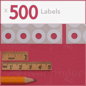 500ct Paper Hole Reinforcements — Label Sticker Binder Ring Punch Hole Protector - Picture 1 of 2