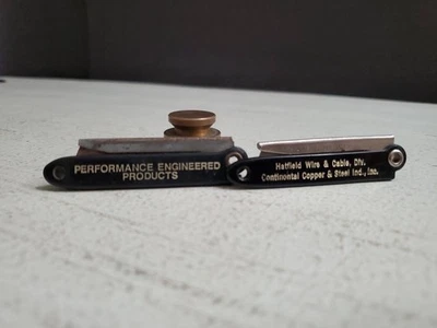 Lote De Colección (2) Cuchillo Hoja De Afeitar Pequeño Bolsillo Publicidad Caja Cortadores Foto 1 de 4