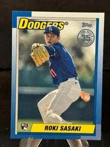 2025 Topps Series 2 ROKI SASAKI 1990 35th Anniversary Rookie RC #90B2-37 - Bild 1 von 2