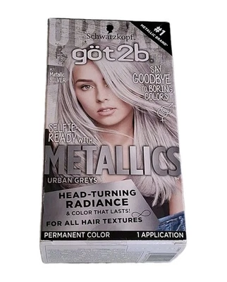 Schwarzkopf Got2b M71 Color de Cabello Permanente Plateado Metálico Nuevo Tinte Gris Urbano  Foto 1 de 4