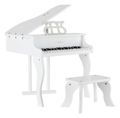 FunKey Giocattolo Bambini Pianoforte Pianoforte Pianoforte Pianoforte Sgabello Sedile Panca Strumento Musicale Bianco - Immagine 1 di 4