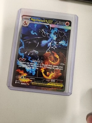 Mega Charizard x Ex 125/094 SR Full Art Pokemon Card English Mint Condition - Image 1 of 2