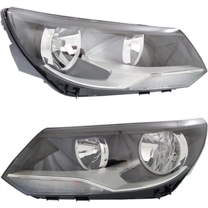 For Volkswagen Tiguan Headlight 2012-2018 Pair Driver & Passenger Halogen Type - Picture 1 of 4