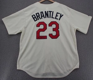 Autographed Majestic Baseball Jersey Men XL Michael Brantley Cleveland Indians - Picture 1 of 13