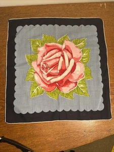 Fazzoletto vintage Rose Hanky - Foto 1 di 5
