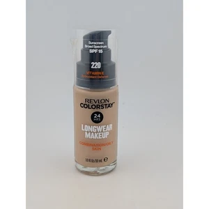 Revlon Colorstay 220 Long Wear 24hr Foundation SPF 15 Vitamin E #220 - Picture 1 of 3