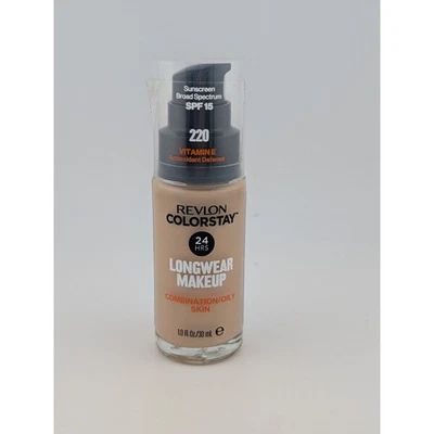 Revlon Colorstay 220 Long Wear 24hr Foundation SPF 15 Vitamin E #220 - Image 1 of 3