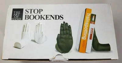 Art of Hand Brand Stop Hands Bookends 6-3/4" Tall New in Box - Image 1 of 4