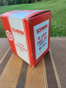NOS SCHWINN DEALER HANDLEBAR TAPE BLACK FULL BOX STINGRAY KRATE ETC. - Picture 1 of 10