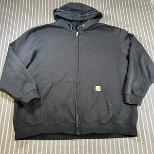 Carhartt Loose Fit Midweight Logo Sleeve Hoodie Men's 4XL Black - Picture 1 of 3