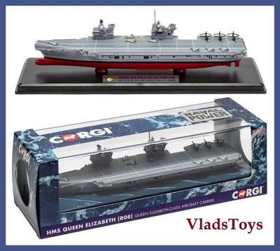 Portaaviones R08 HMS Queen Elizabeth Royal Navy escala 1:1250 Corgi CC75000 Foto 1 de 4