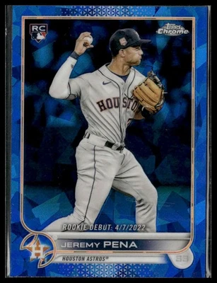 Jeremy Pena 2022 Topps Chrome Update Sapphire Edition #US276 Houston Astros - Image 1 of 2