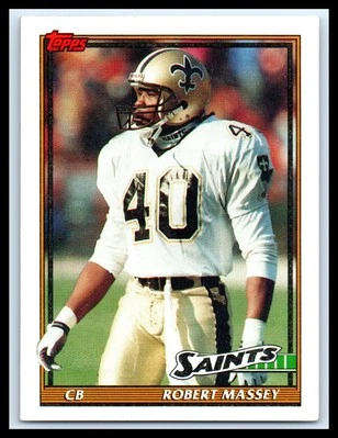 1991 Topps #314 Robert Massey   Near mint or better   Football Card - Image 1 of 2