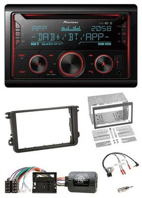 Pioneer 2DIN DAB Lenkrad Bluetooth USB CD Autoradio für Skoda Fabia 5J 2007-2014 - Bild 1 von 4