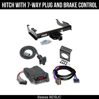 Hitch Tow PKG+ Brake Control For 63-87 Chevy GMC C/K 99-00 Ford F-350 Super Duty - Image 1 of 4