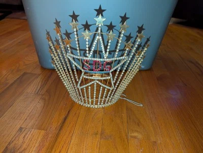 SDG 2001 Tiara Iluminada Diamantes de Imitación Corona Belleza Drag Queen Concurso De Colección 9" Foto 1 de 3