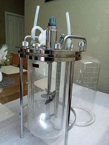 Sartorius Stedim 5L Double Wall Jacketed Glass Bioreactor Fermenter 1.4404/3475 - Picture 1 of 13