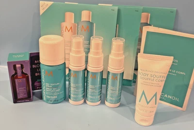 LOTE de aceite marroquí Frizz Shine Spray ~ Champú ~ Acondicionador ~ Souffle ~ Aceite seco + Foto 1 de 4