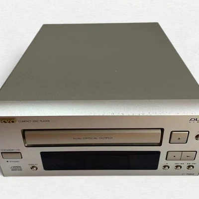 Onkyo C-705X CD Player Audio Stereo DLA Link Kompatibel Kassettendeck Silber - Bild 1 von 4