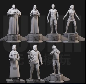 1/24 Resin Planet of the Apes 7 Figures Unpainted Unassembled 2298 - Picture 1 of 1