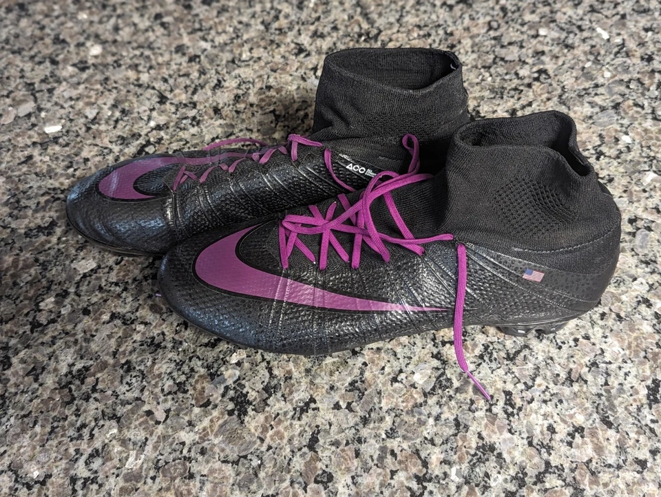 Nike Mercurial Superfly IV Negro/Púrpura Nike iD Personalizado Talla 13 FG 🔥 Foto 1 de 4