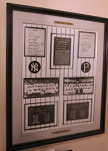 Pittsburgh Piratas vs New York Yankees 1927 Serie Mundial Litografía Enmarcada  - Imagen 1 de 12