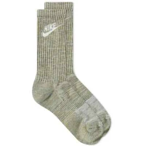 Nike Socks Unisex Everyday Dri-FIT Cushioned Crew Socks SM 2pk Neutral Olive - Picture 1 of 3