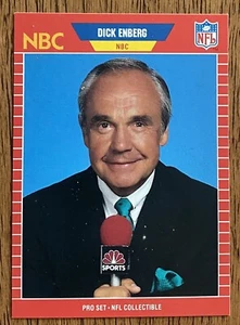 1989 ProSet Football Announcers DICK ENBERG #24 NBC - Picture 1 of 2