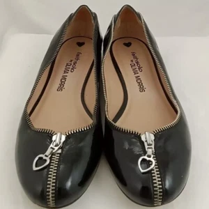 Olivia Morris Faithsolo Women's Shoes Size 5 Black Patent Leather Upper Used - Picture 1 of 8