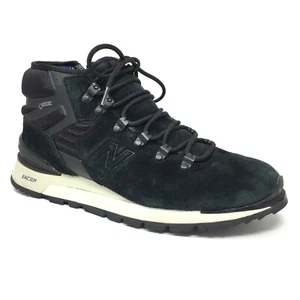 New Balance Niobium Gore-tex Hiking Boots Shoes Mens Size 9.5 Black Suede Trail - Picture 1 of 10