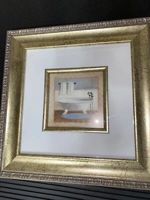 Square Framed Art 13.5" Metal Matted Picture In 5.5" Square Box Frame - Image 1 of 2