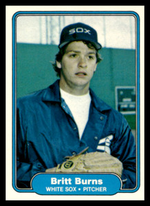 1982 Fleer #339 Britt Burns Chicago White Sox