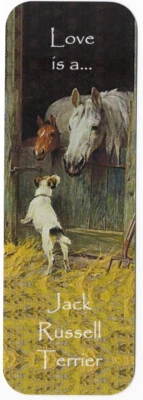 K9-KARDS JACK RUSSELL TERRIER BEAUTIFUL DOG BOOKMARK SAME IMAGE BOTH SIDES GREAT GIFT