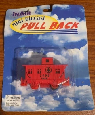 In Air Mini Die Cast Pull Back #16019 LS & S Red Caboose NIP Free Shipping - Image 1 of 2