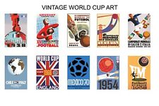 VINTAGE WOLRD CUP POSTERS 1930 TO 1970
