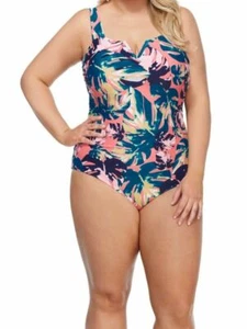 Raisins Curve Malaga Multi-Color Printed 1-Piece Swimsuit NWT Plus Size 16W - Picture 1 of 7