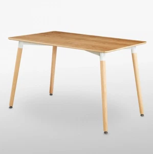 Halo Dining Table Black, White, Oak Retro Design DA DS Beech Wood Legs Office - Picture 1 of 8